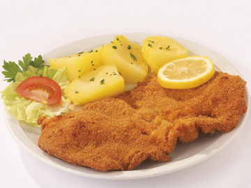 Unser saftiges Wiener Schnitzel